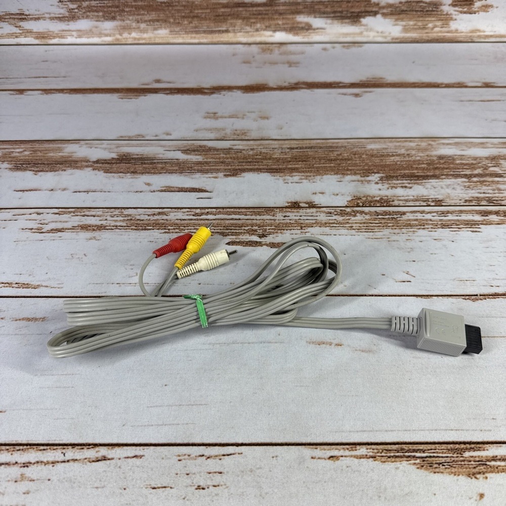 Nintendo Wii OEM AV Adapter Cable RVL009 Red Yellow White Used